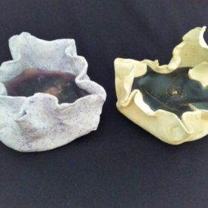 Handmade Clay Candle Pots